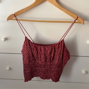 NWT PACSUN FLORAL RUCHED TANK TOP